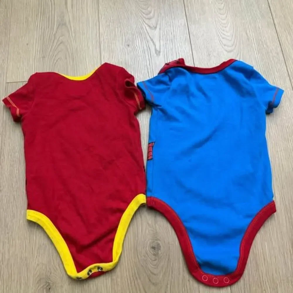Marvel Iron Man and Spider-Man Baby Bodysuits size 3-6mo